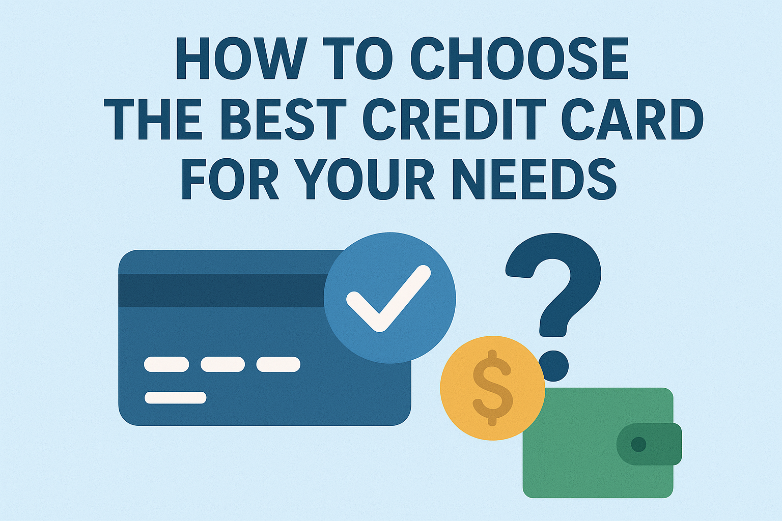 How to Choose the Best Credit Card for Your Needs