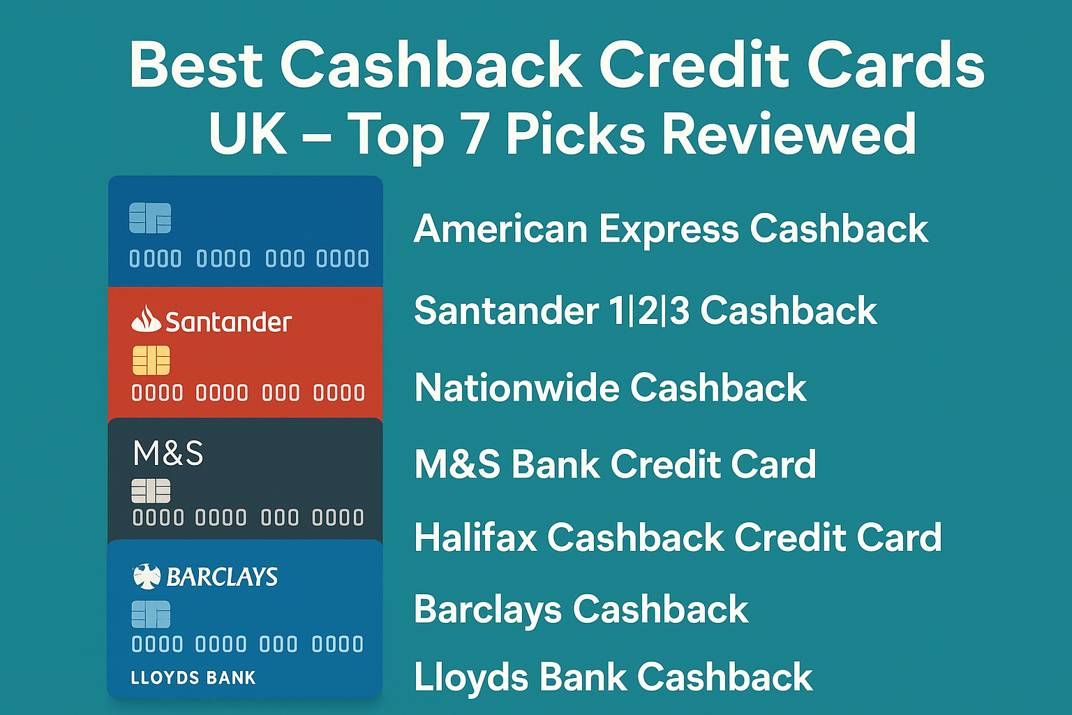 Best Cashback Credit Cards UK 2025 – Top 7 Picks Reviewed